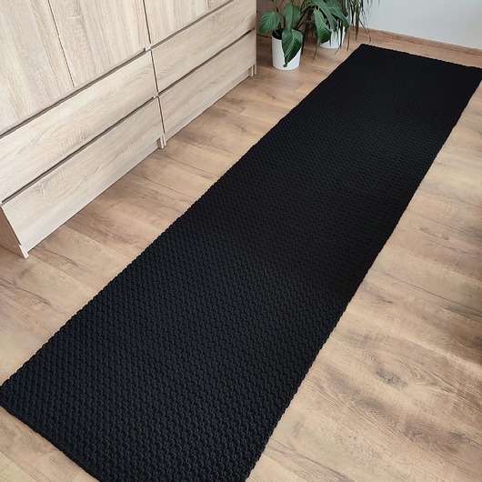 dywany Dywan ze sznurka prostokątny szydełkowy 80cmx300cm