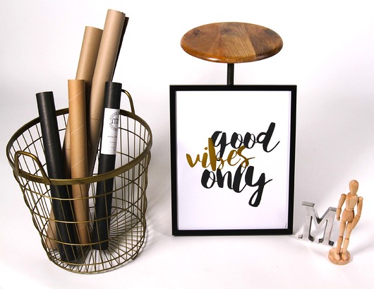 GOOD VIBES Gold Editon // Grafika // 40x50cm MM House Design