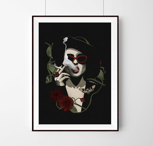 Marla Singer | art Giclée print | A3 Żaneta Antosik PRINTS