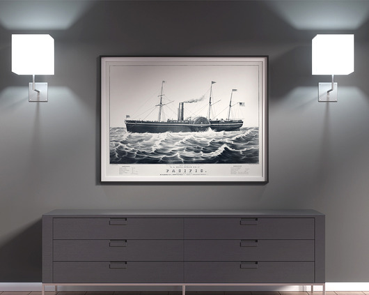 Grafika vintage | 50x70 cm Milo Mi