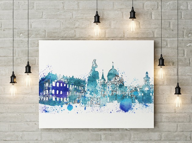 plakat ŁÓDŹ 100X70 cm mARTsie
