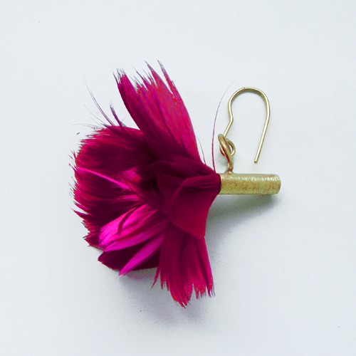 kolczyki z piórami PIÓRKO kolczyki