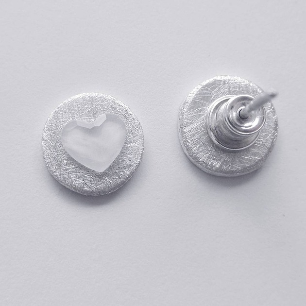 kolczyki srebrne Kolczyki srebrne SERDUSZKO