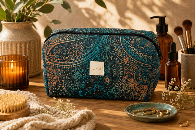 kosmetyczki Kosmetyczka kuferek duża saszetka wodoodporna etui organizer mehndi