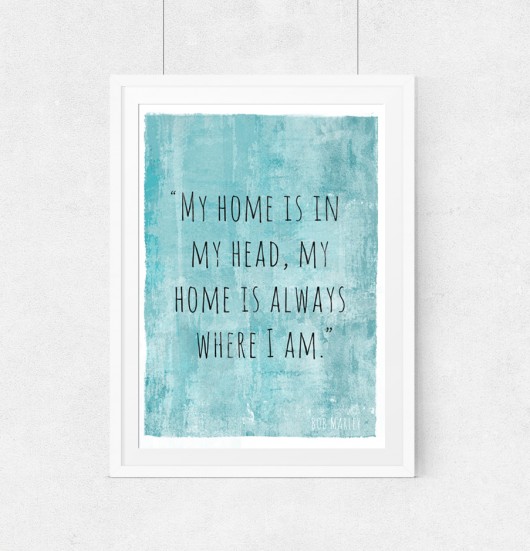 Plakat cytat Bob Marley...A3 wejustlikeprints