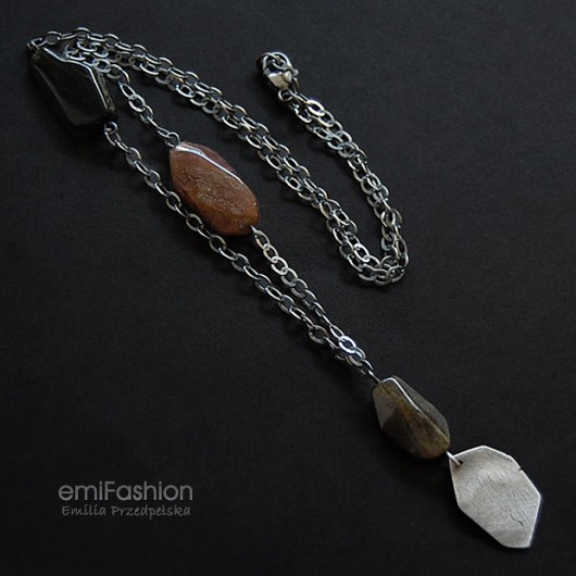 Bryły Turmalinu w srebrze MAREMI Jewelry