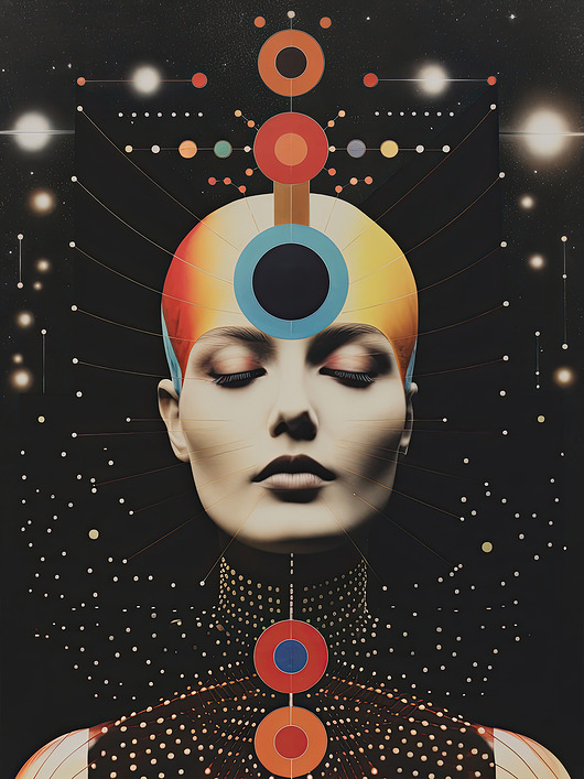 plakaty Plakat / Surrealistyczny Kolaż / Kobieta
