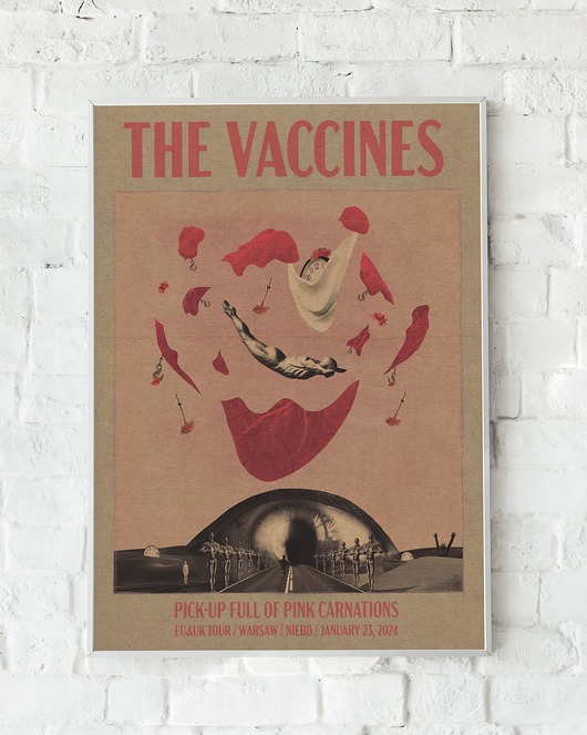 plakaty Plakat The Vaccines / Pick-Up Full of Pink Carnations 2024 tour