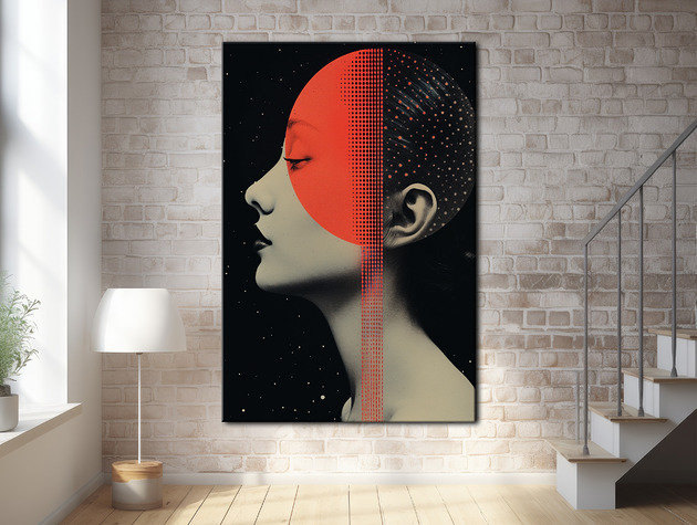 plakaty Pył księżycowy - Plakat - Druk - Kolaż, Abstrakcja, Surrealizm, Loft #3