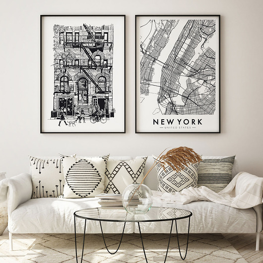 plakaty Zestaw plakatów - Nowy Jork NYC