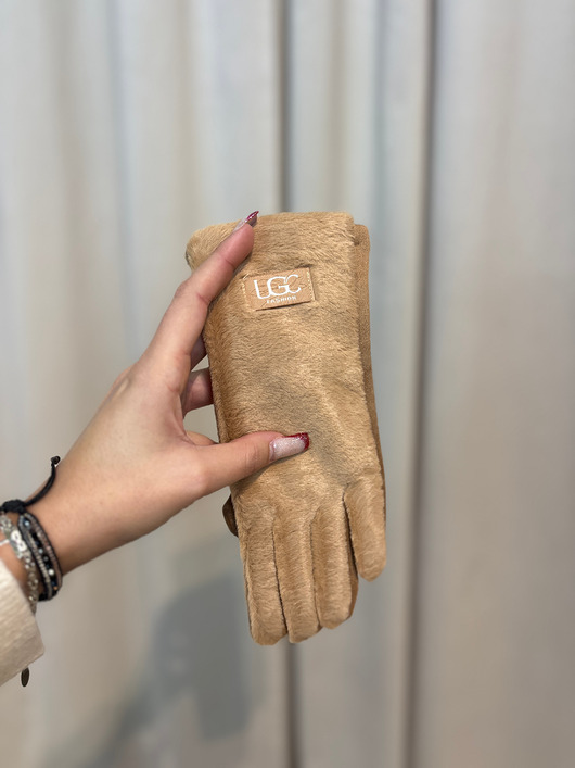 rękawiczki damskie Rękawiczki zamszowe Camel