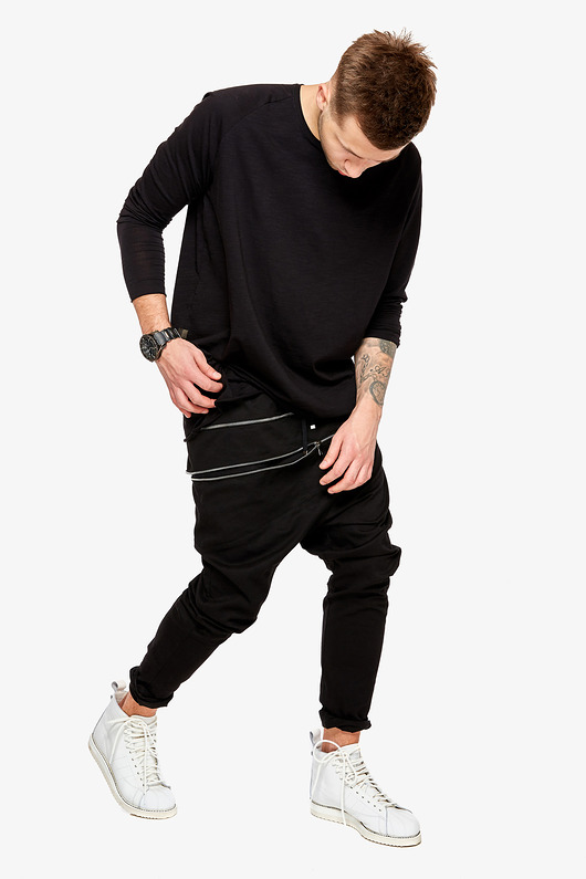 Spodnie baggy black Lucas Brondel