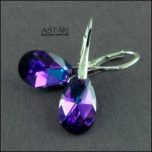 kryształ SWAROVSKI I SREBRO - HELIOTROPE Astari