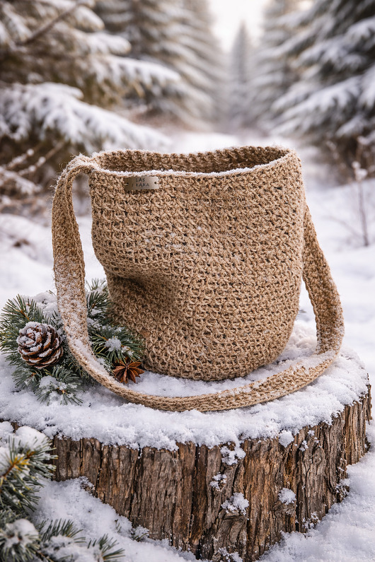 torby na ramię Torba ze sznurka konopnego