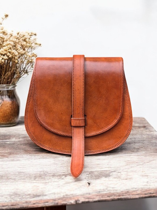 torby na ramię Torebka skórzana ręcznie robiona góralska Rosa na ramię skóra