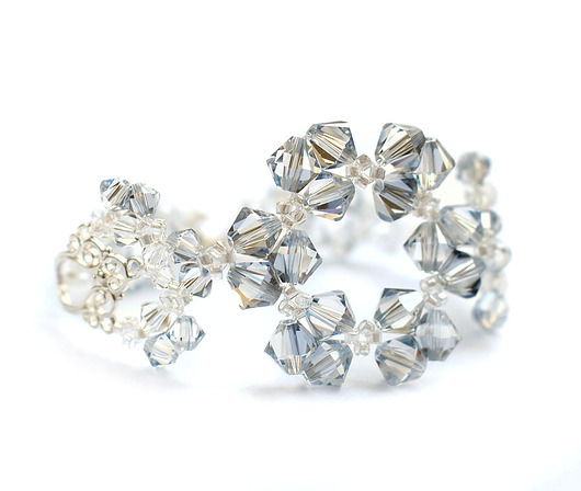 Ślubna bransoletka kryształ Swarovski - Abril  Marisella