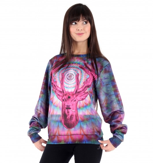 Bluza Hypnosis Deer Fuchsia Loveitshop