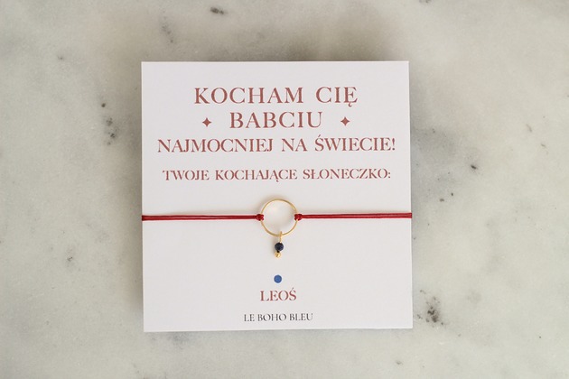 bransoletki na sznurku Dla Babci - Kamienie Urodzeniowe Wnucząt