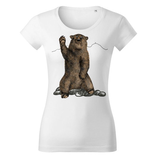 t-shirt damskie Tatra Art by Sasadesign spod Giewontu misiek