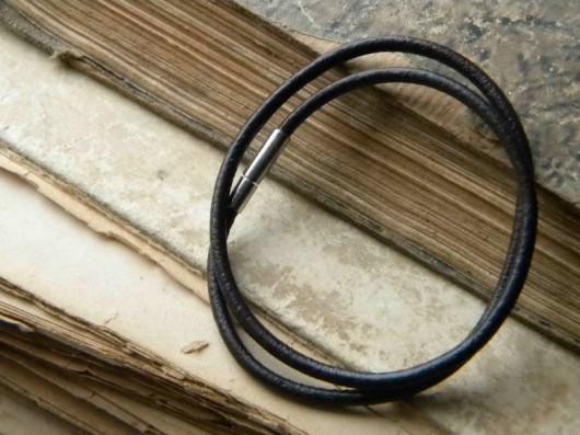 zamotka z ciemnobrązowej skóry Beata Trotter