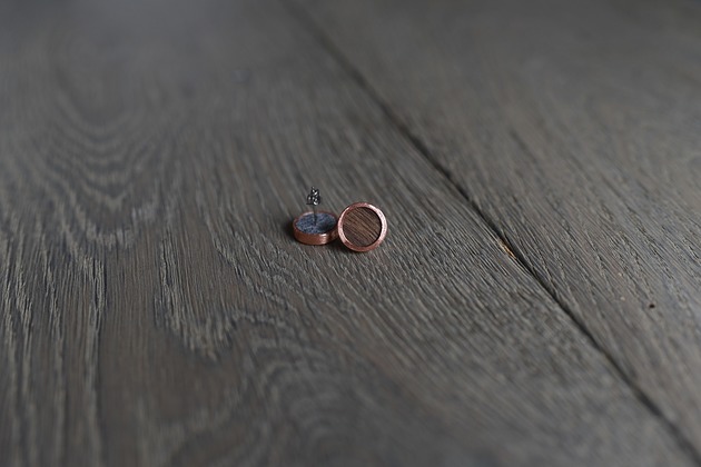 Kolczyki WOODEN NATURE OS - sztyft CU Earrings