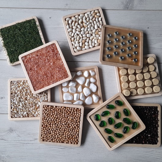 zabawki - inne Ścieżka sensoryczna panele sensoryczne 5-elementów 15x15 cm
