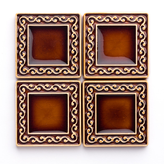 kafle i panele Kafle VIVACE brązowo-miodowe, 5cm x 5cm