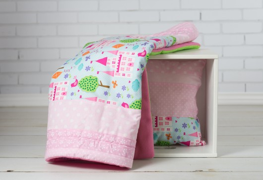 Lekki kocyk i podusia Bawełna Polarek  LalaShop