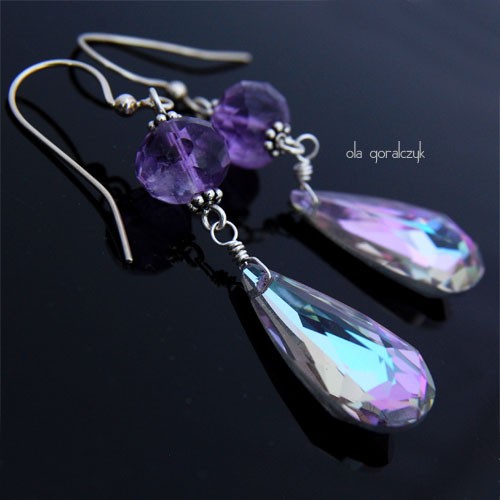 CRYSTALS violet drop ola