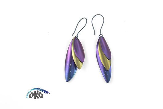 kolczyki - inne Piórka z tytanu