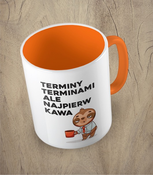 kubki Kolorowy kubek TERMINY TERMINAMI - mix kolorów