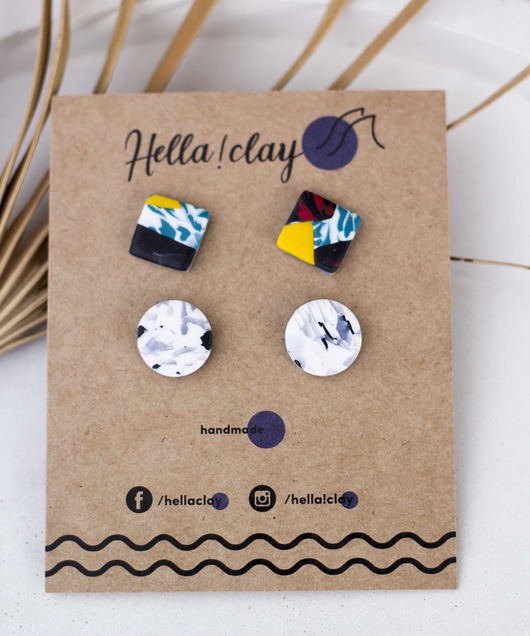 Kolczyki 2pack Hellaclay