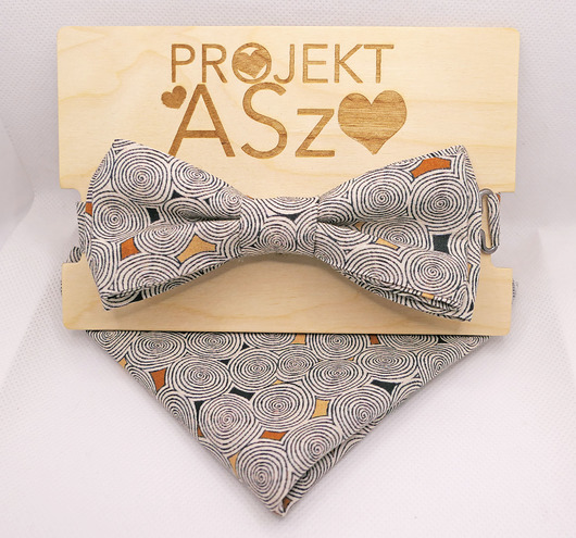 muszki i krawaty Mucha z Poszetką koła