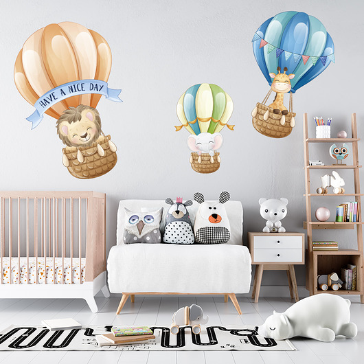 naklejki ścienne do pokoju dziecka Naklejki ścienne Wesoła Ekipa-balony