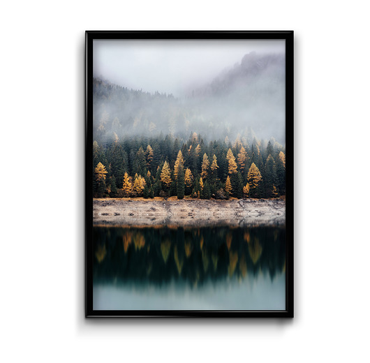 Plakat Jesień  Bury Lis