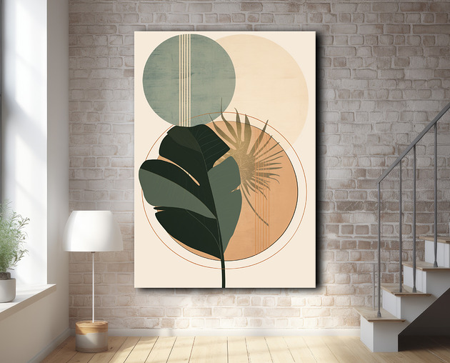 plakaty Tropikalne liście - Plakat - Loft, Minimalizm #82