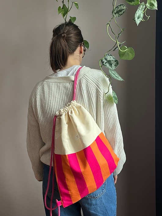 plecaki Workoplecak w różowe paski