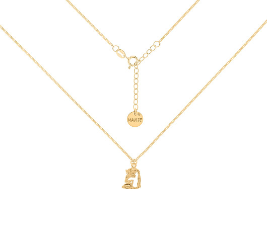 chokery Pozłacany choker pancerka ze znakiem zodiaku Wodnik