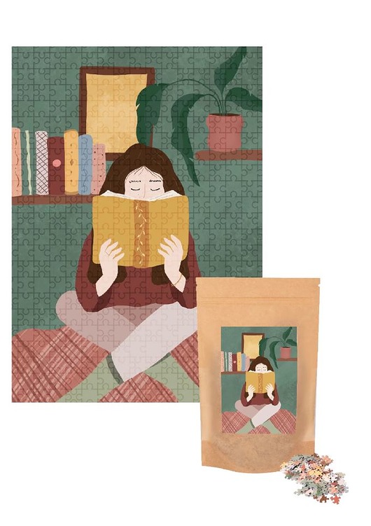 puzzle dla dzieci MUNO Puzzle Home Alone by Ola Kryngiert 500 w eco woreczku