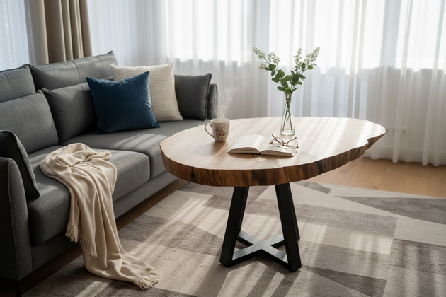 stoliki kawowe Stolik kawowy z litego drewna