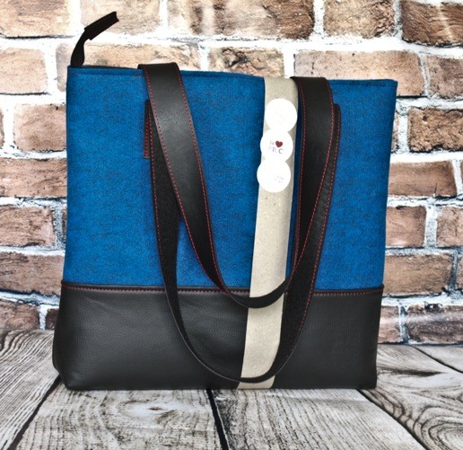 Torba filcowa play.todaY* - Torebka damska! BLUE playworkcreate