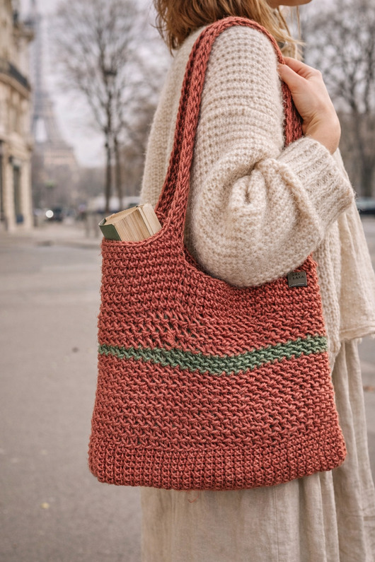 torby na ramię Torba ze sznurka konopnego