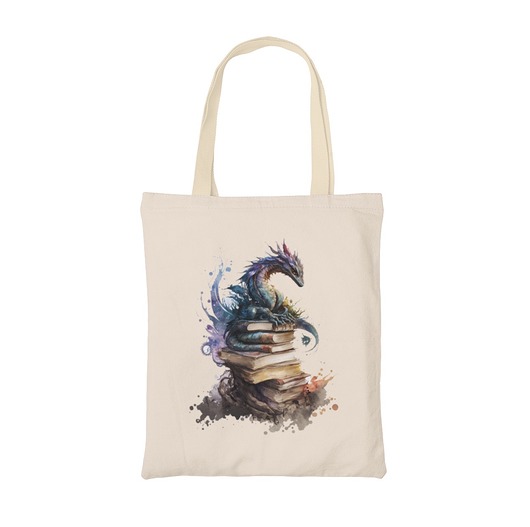 torby na zakupy Torba smok książki mól książkowy prezent fantasy