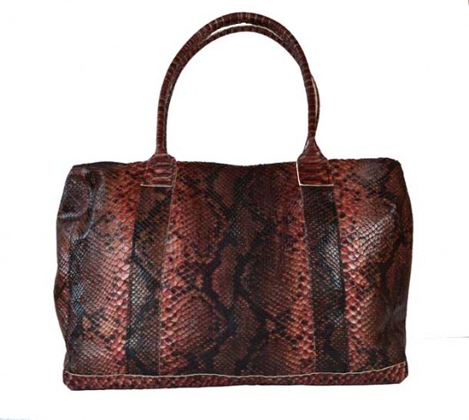 Torebka - Red Wine Python / ZAMOWIENIE SPECJALNE Kat of Colours