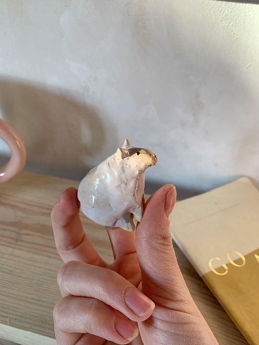 figurki i rzeźby Ceramiczna Figurka Owieczka Kolekcjonerskie Miniaturowe Figurki Owca Desk Buddy