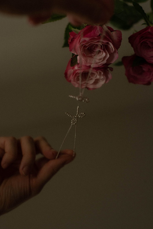 bransoletki srebrne Bransoletka mini kokardka