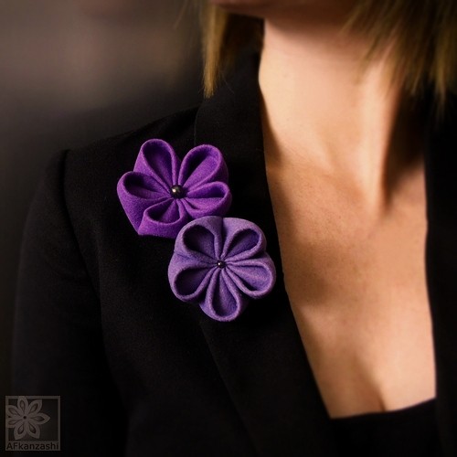 Double- Fioletowe AFkanzashi