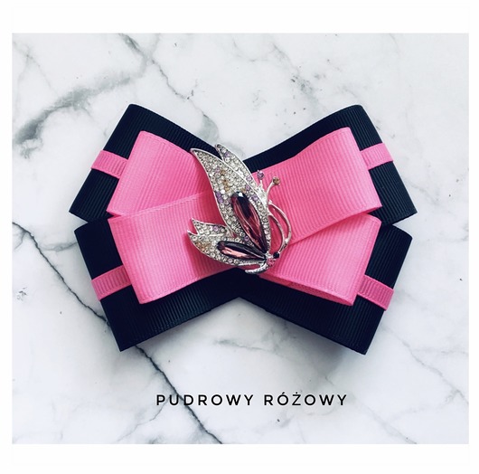 broszki Brosza  Pink  z Motylem NEW