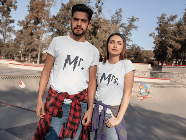 t-shirt damskie Koszulki dla pary MR&MRS