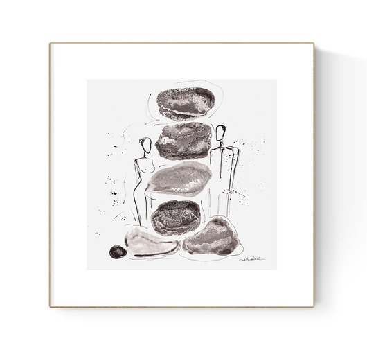 grafiki i ilustracje Grafika 30X30 cm wykonana ręcznie
